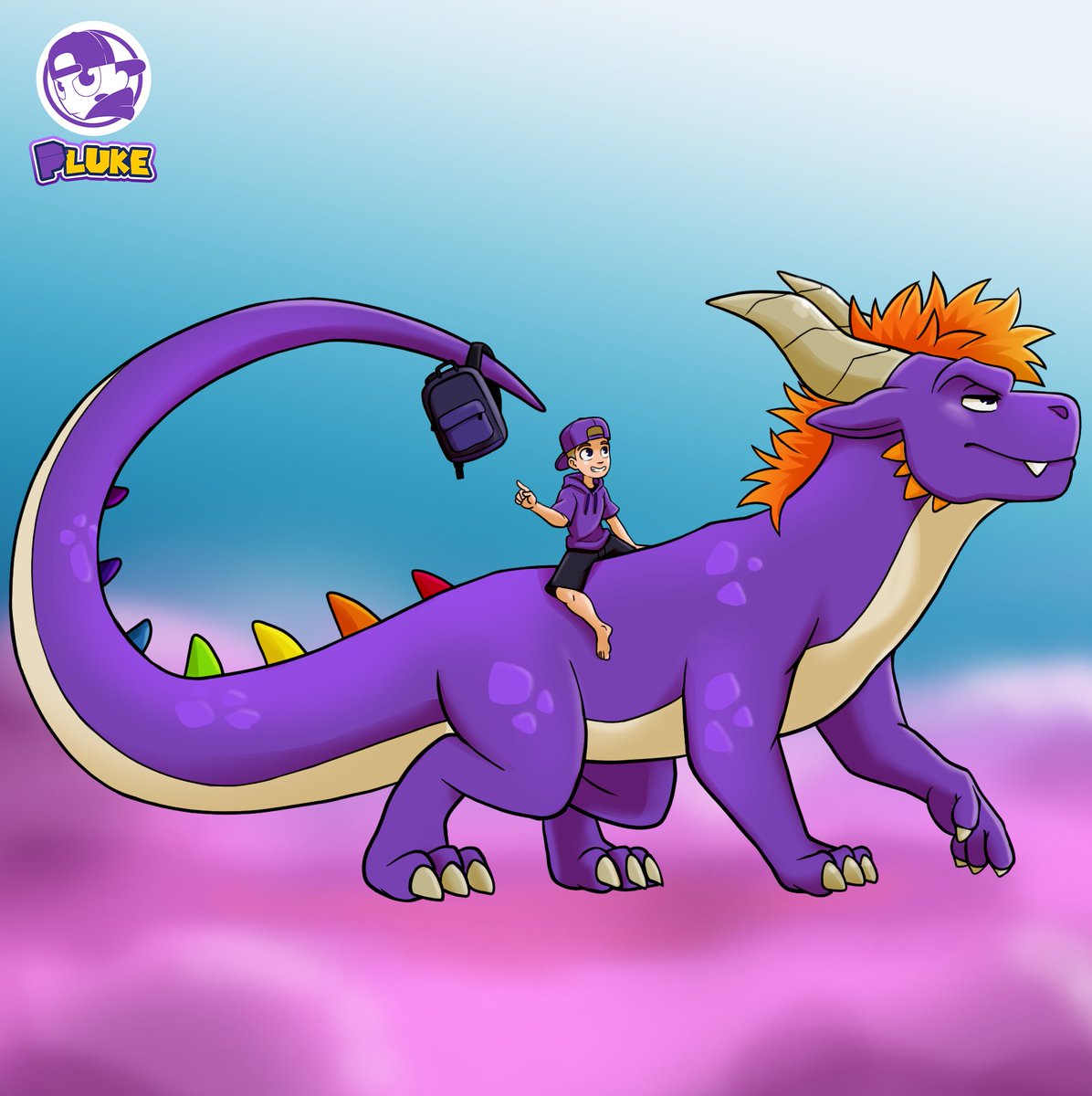 PlukeArt's tweet photo. Nei sogni è tutto così soffice e morbidoso 💜💜💜
.
#Pluke #Dragon #PurpleDragon #OC #CharacterDesign #Dreams #Fantasy #Rainbow #Sweet #Art #Artist #XPPen #GraphicTablet https://t.co/5ZiB2ZcNKR