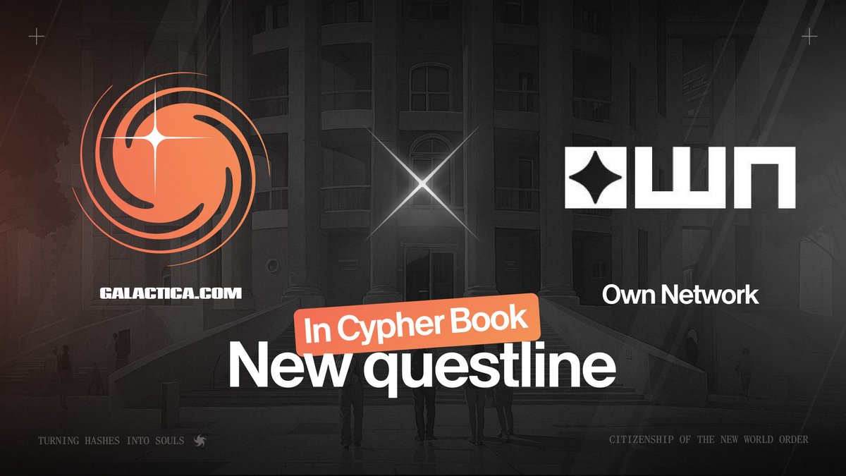 GalacticaNet's tweet image. 🚨 The Own Questlines Are LIVE! 🚨
💰 $1,750 in Total Rewards is up for grabs!
Dive into the @own_xyz ecosystem and complete quests to earn your share of the prize pool:
🛡 Ally Questline – LIVE NOW
🏆 Creator Competition – Launching Soon
🎯 Reward Breakdown:
• Ally…