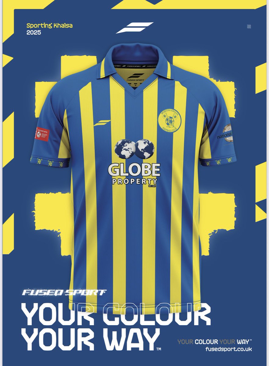Sporting Khalsa (@sportingkhalsa) on Twitter photo New Home Kit 2025/26 |
Unveil our kit for the forthcoming season, in association with <a href="/FusedSport/">Fused Sport</a>
Available in club shop and online soon. New Home Kit 2025/26 |
Unveil our kit for the forthcoming season, in association with <a href="/FusedSport/">Fused Sport</a>
Available in club shop and online soon.