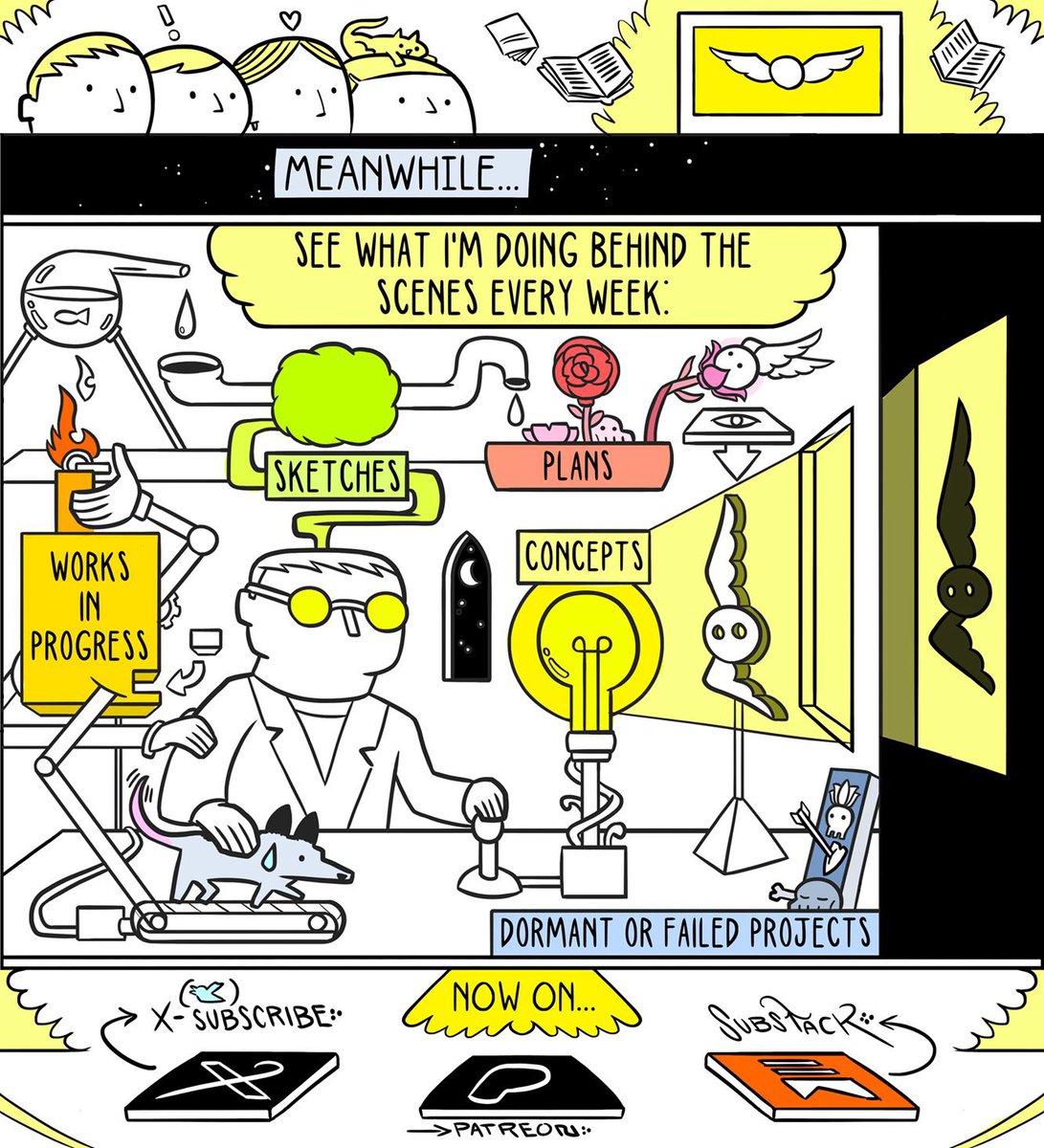 owenbroadcast's tweet image. current game:
linked on my page here: books / art / lab
(day to day comics in highlights tab)