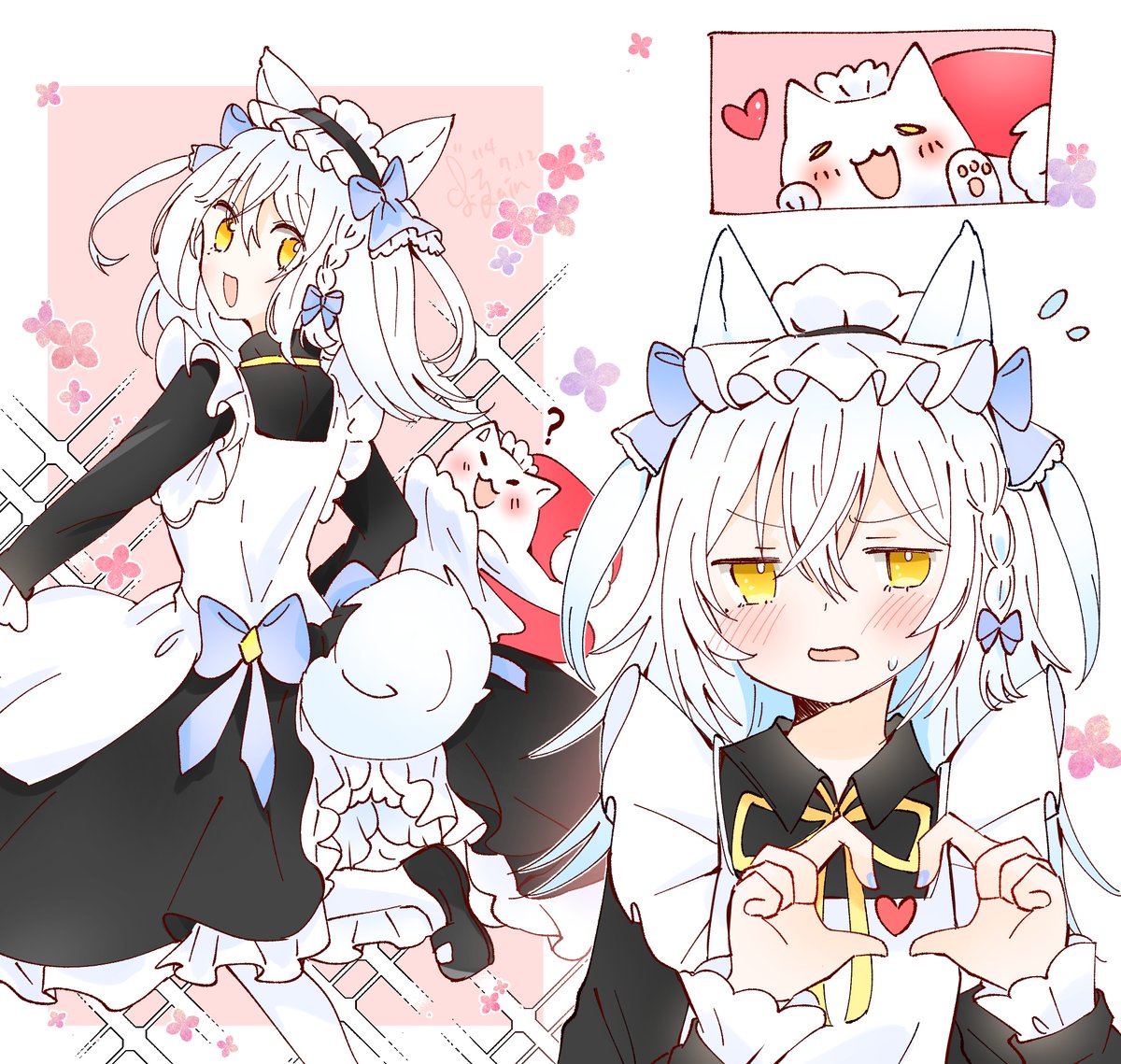 YoruuRain's tweet image. 朋友表示最近沒什麼靈感 那我只好給他靈感?
然後就開始施法XD
(他整個被我這飆速惡魔嚇死

以下有草稿.線搞跟完稿XDD 三張
說真的XD 我只是畫爽啦~~ 
我到線搞+底色 我就不想畫了
 這麼舒服的階段(掩面

你各位們 撐住 不要一直從樓梯摔下來(GIF
#耶是你耶 #耶快看 #Vtuber #女僕 #塗鴉