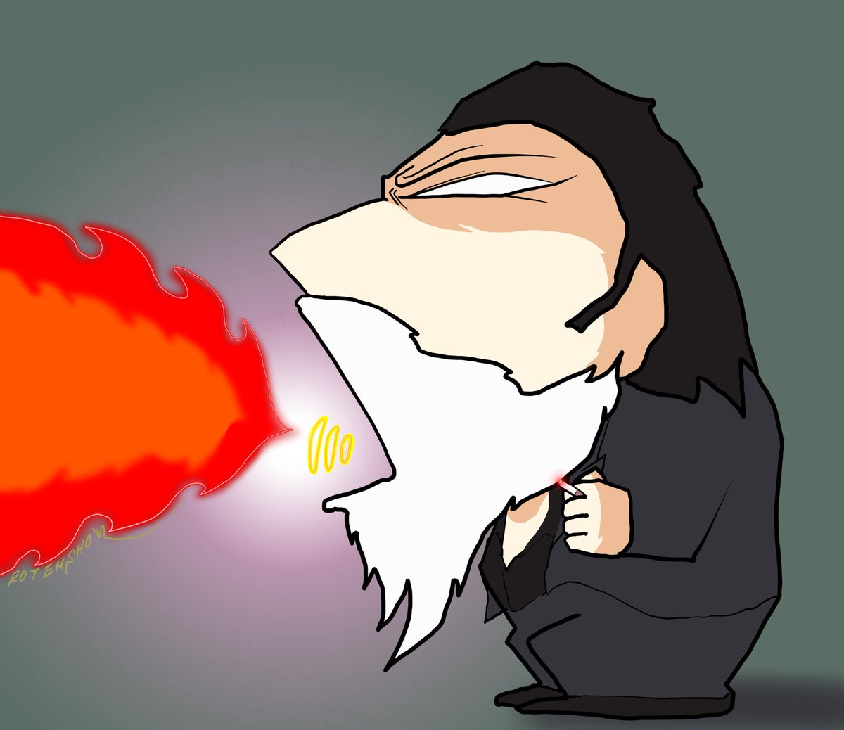 十三に行きたい気持ちが…こんな絵を…
#炎を吐く海道力也さん
#海道力也
#BAR海道力也