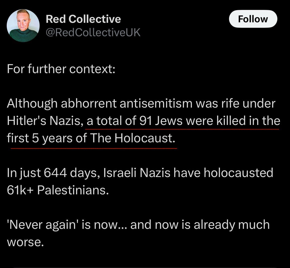 Apparently "Red Collective", the Nazi filth that wants to persecute all "Zionists" worldwide, is also a Holocaust denier.
