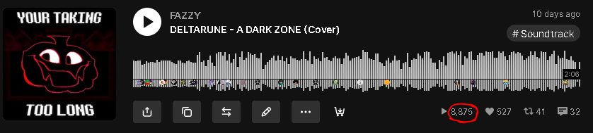 FazzyFazPants's tweet image. I'm so glad I moved to youtube, holy shmoly!
Thank you all so much for the love, more DR music very soon!! #DELTARUNE