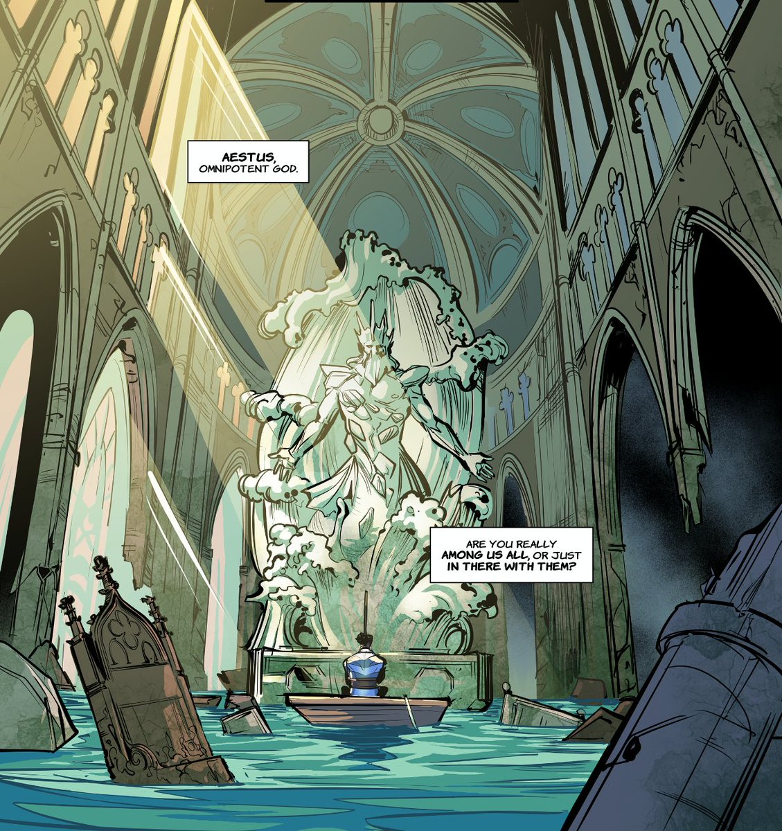 NO SAINTS NOR POETS issue 1 colors are finished!! 🌟
We're so close to printing, LATE PLEDGES will be available for a short time yet! If you'd like to jump in, please hurry up! Let us show you some of our favorite panels:
[LINK BELOW]