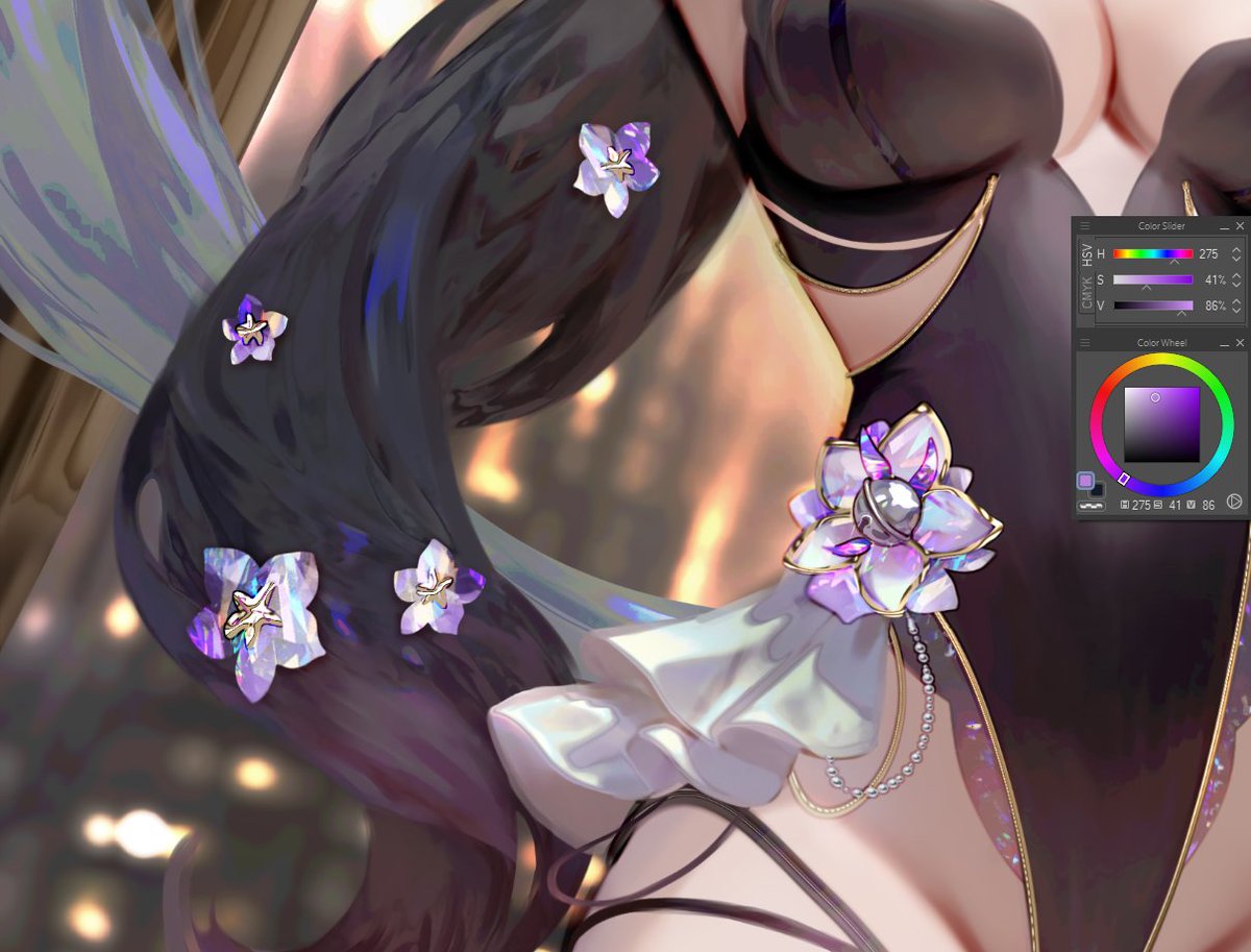 ranyi_80's tweet image. Can’t get over how the hair and flowers turned out on this one!! Hope it makes ur eyes happy too ;u; &lt;3