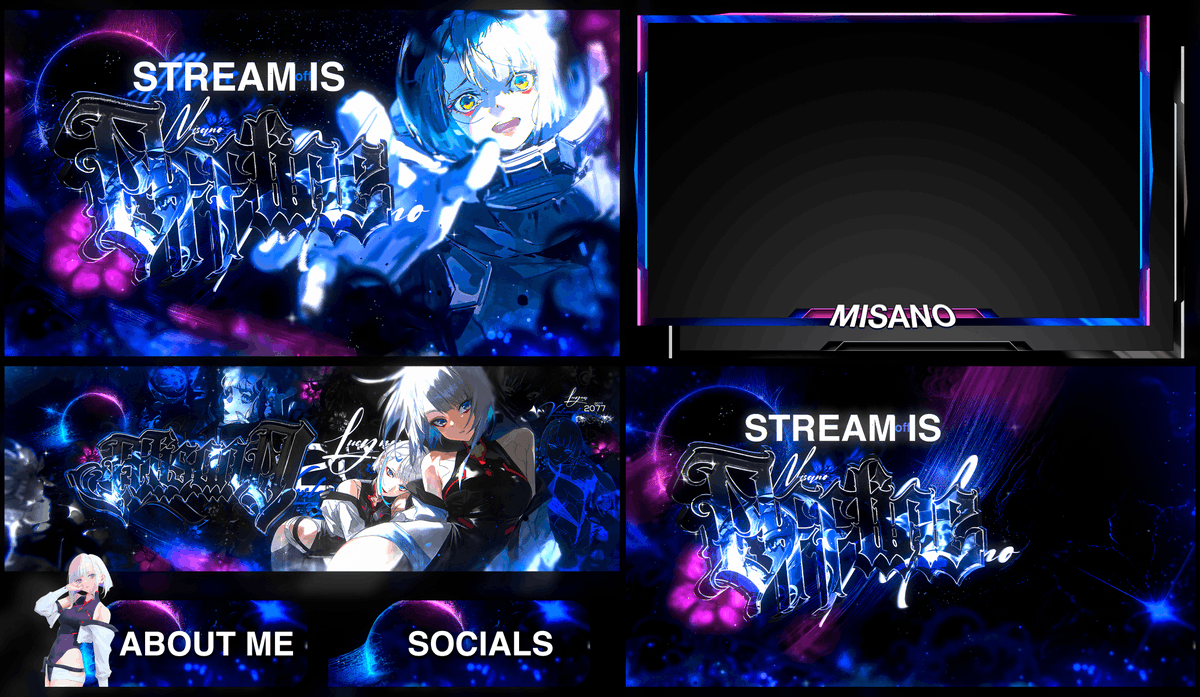 kvnj1s's tweet photo. Client stream package🌸
Commissions are open! 📥 https://t.co/wlTxfAstaD