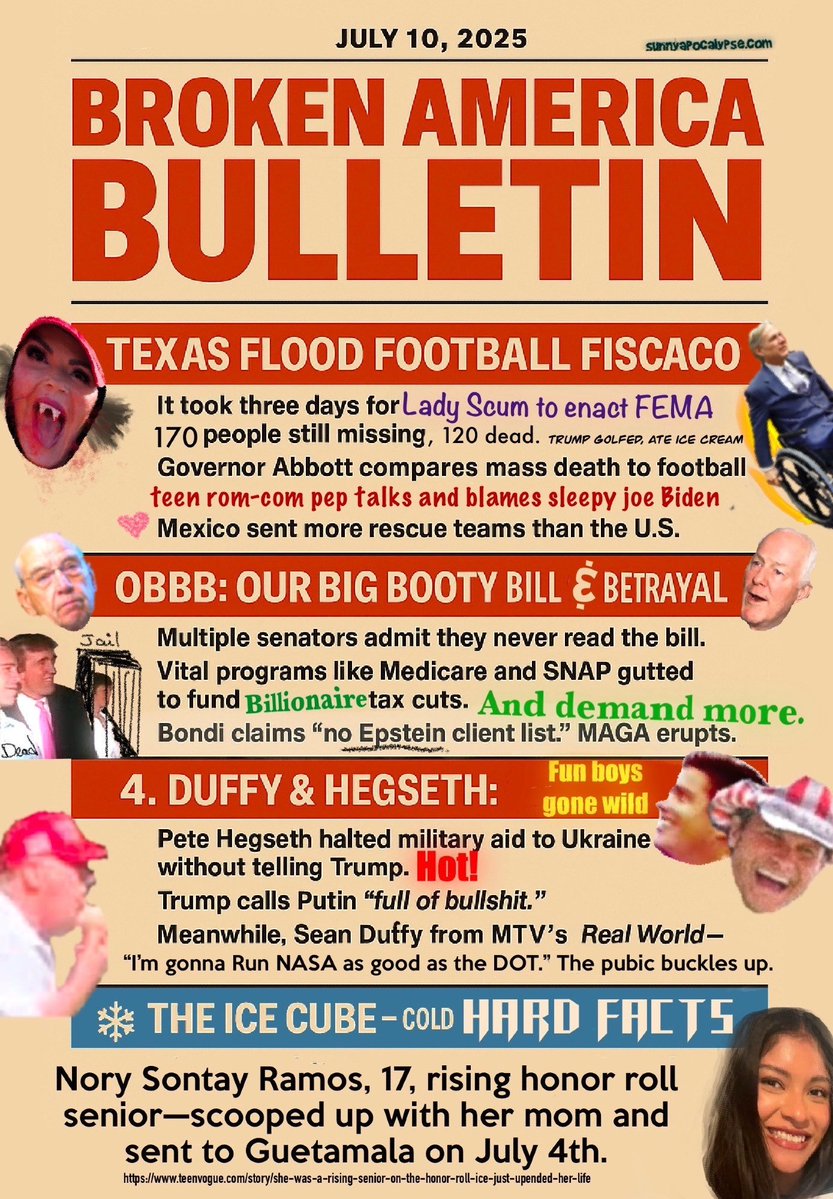 UFHealth Whistleblower Kathleen Maynard 🇵🇸Ⓥ (@ihopwaitress74) on Twitter photo <a href="/DHSgov/">Homeland Security</a> "Within hours"
72 hours, to be precise.
Kristi Noem’s takeover of FEMA now requires her personal signature on expenditures over $100,000. So it took 72 hours for deployment of FEMA crews to save lives in Kerrville TX. <a href="/DHSgov/">Homeland Security</a> "Within hours"
72 hours, to be precise.
Kristi Noem’s takeover of FEMA now requires her personal signature on expenditures over $100,000. So it took 72 hours for deployment of FEMA crews to save lives in Kerrville TX.