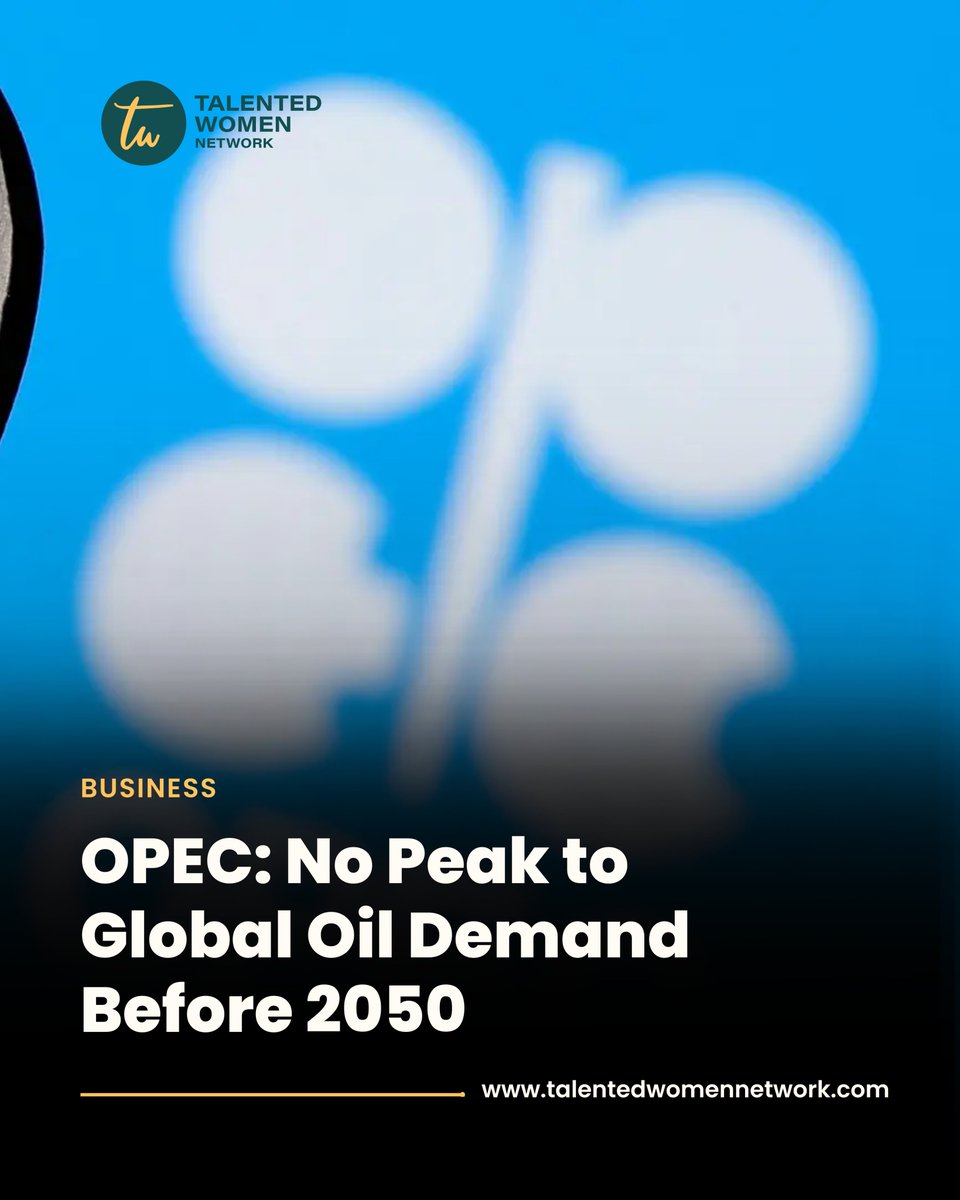 TWNetworkAfrica's tweet image. Oil&apos;s future? OPEC says ↗️ until 2050. IEA says ↘️ by 2030.
Key numbers:
2024: 103.7M bpd
2050: 123M bpd (OPEC projection)
Full story:
talentedwomennetwork.com/opec-no-peak-t…
#TalentedWomenAfrica #OilDemandTalentedWomenAfrica #TechHacks