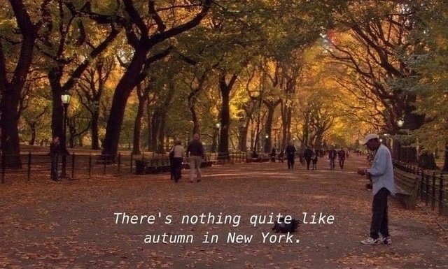 I want to spend autumn in new york city