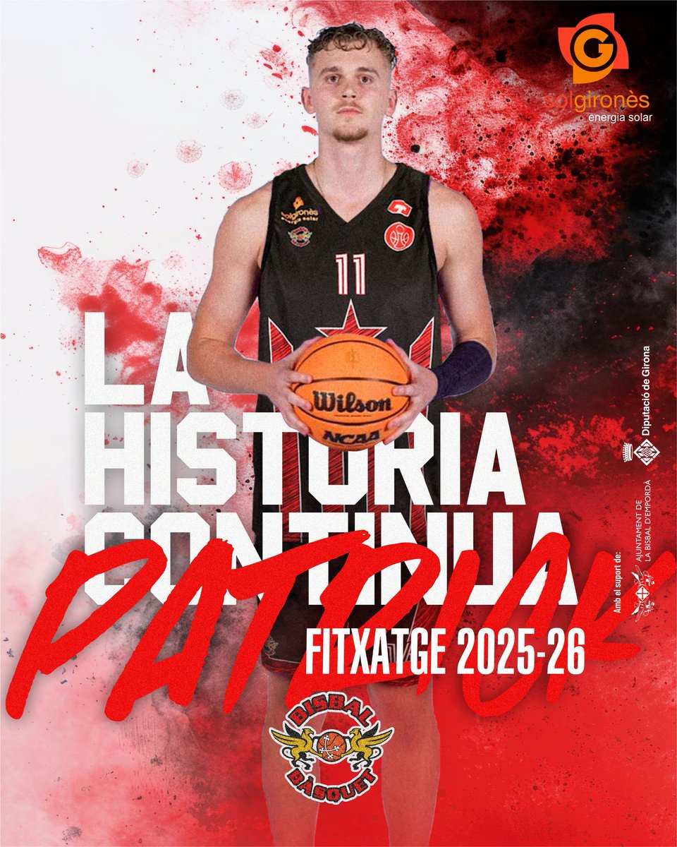 📢 OFICIAL 📢
✍️📝 Fitxatge
📅 25-26

🎯 Patrick Renane <a href="/patrickrenane/">Patrick Renane</a> (2,03m - 2001) 🇩🇰 és el nou fitxatge del Sol Gironès <a href="/bisbalbasquet/">Bisbal Bàsquet //*//</a> per la #2aFEB 2025-26

Procedent de  Holbaek de Basket LigaEn arriba un jugador de classe per enamorar a l'afició del #PavellóVell

Benvingut