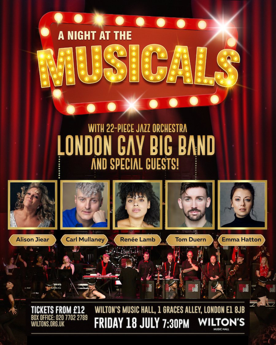 Last Few Tickets - Fri 18 July - A Night at the Musicals 🎭 - eepurl.com/ji67Q-/