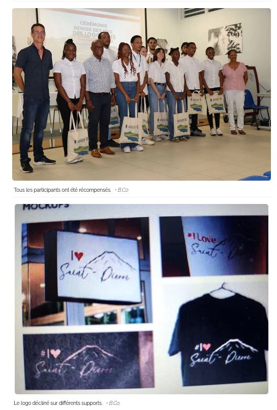 La marque « I love Saint-Pierre » créée par nos #étudiants de #dnmade #graphisme <a href="/lpovanicet/">Lycée Polyvalent Victor Anicet</a> <a href="/acmartinique/">Académie de Martinique</a>