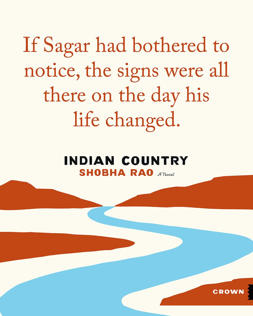 CrownPublishing's tweet image. In INDIAN COUNTRY, a fearless novel from the award-winning author Shobha Rao, a couple from India move to Montana, only to discover how brutal and unforgiving hubris can be.
INDIAN COUNTRY is out on 8/5!
penguinrandomhouse.com/books/762892/i…