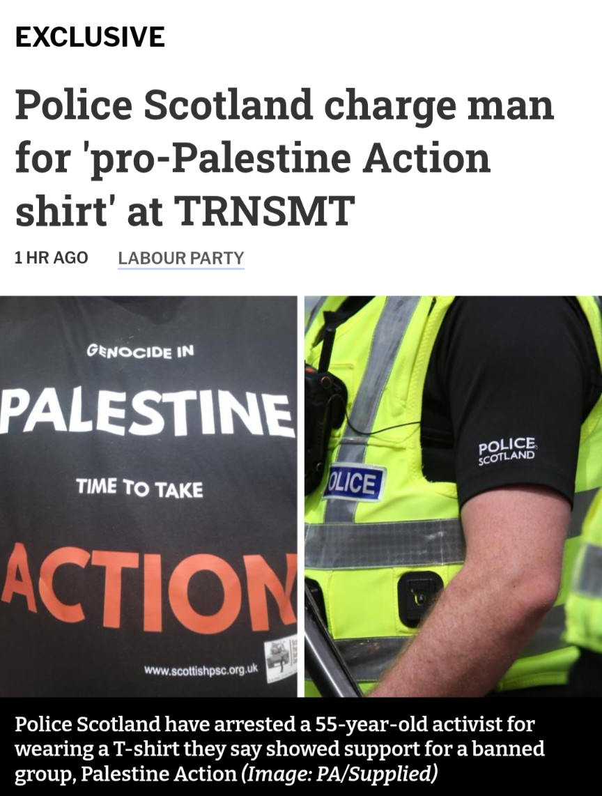 This is insane.

Are they going to make any sentence which includes the words "Palestine" and "Action" a terrorist offence?