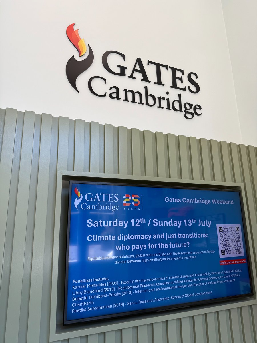 What better way to start the day than at the Bill Gates Sr House for the 2025 <a href="/Gates_Cambridge/">Gates Cambridge</a> Weekend, hearing from <a href="/BillGates/">Bill Gates</a>, being part of a panel discussion on just transitions w/ <a href="/EilisFerran/">Eilis Ferran</a>, <a href="/reetiks/">Reetika Revathy Subramanian</a> &amp; Babette Tachibana-Brophy, &amp; learn lots from my fellow Gates Scholars!