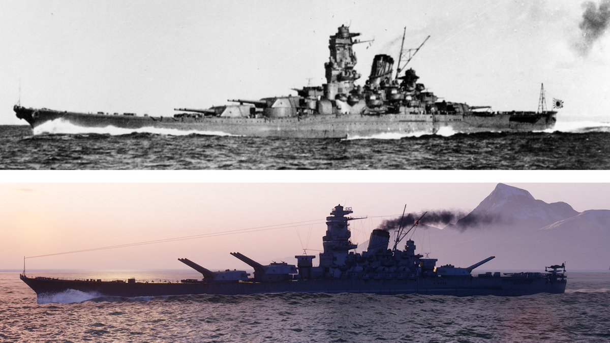 WorldofWarships's tweet image. Forged in steel. Reborn in pixels.
Yamato, from the shipyard to your port.