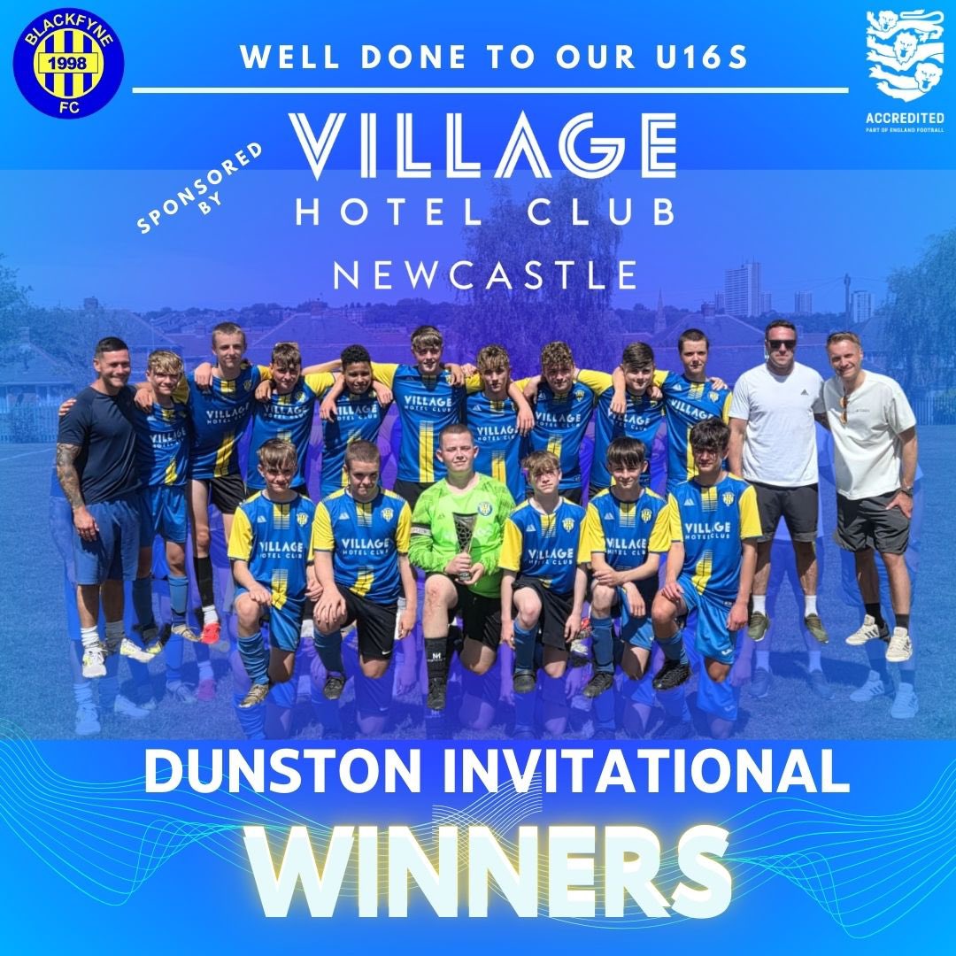 Blackfyne FC (@blackfynejfc) on Twitter photo Congratulations to our U16s who battled the heat as well as opposition teams today to take home the trophy 👏
Massive thanks to <a href="/Village_Hotels/">Village Hotels</a> Newcastle for sponsoring the team this season and funding our new <a href="/PendleSports/">Pendle Sportswear</a> kits
💪🏻
UTF
💙
#scorcio #saturday #football Congratulations to our U16s who battled the heat as well as opposition teams today to take home the trophy 👏
Massive thanks to <a href="/Village_Hotels/">Village Hotels</a> Newcastle for sponsoring the team this season and funding our new <a href="/PendleSports/">Pendle Sportswear</a> kits
💪🏻
UTF
💙
#scorcio #saturday #football