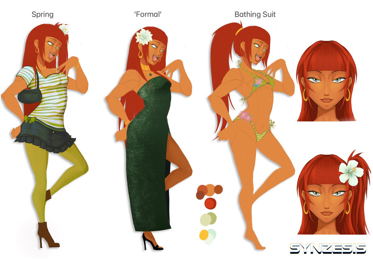 synzesis's tweet image. oc ref sheet again