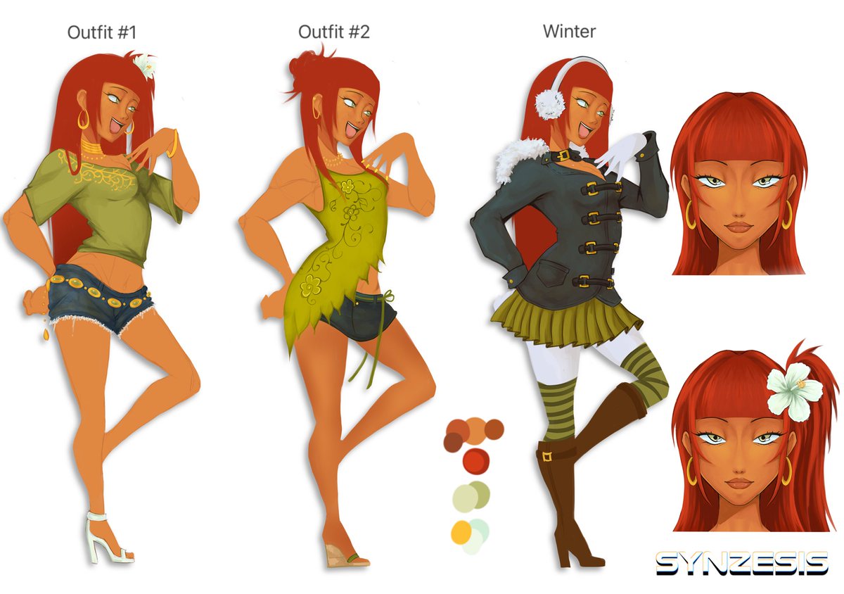 synzesis's tweet image. oc ref sheet again