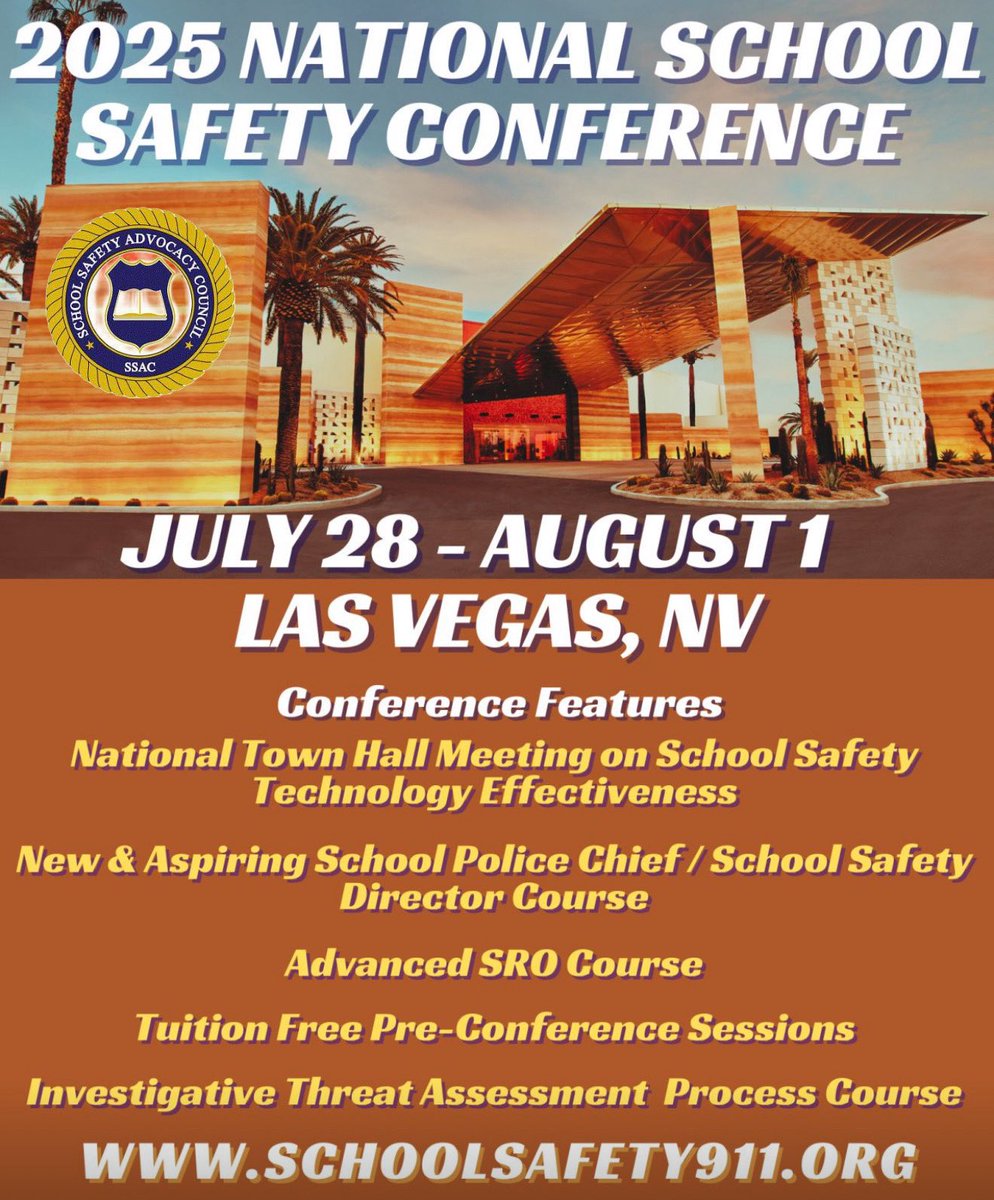 Only 15 Days until the Largest gathering of #SchoolSafety decision makers anywhere on the globe.  #LasVegas SchoolSafety911.org