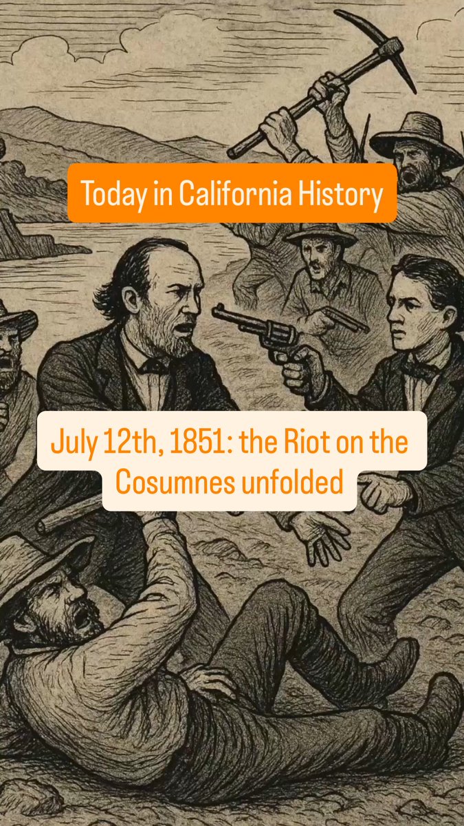 FooHowser's tweet image. Today in California History:On July 12th, 1851, the Riot on the Cosumnes unfolded
youtube.com/shorts/NuMBgxK…