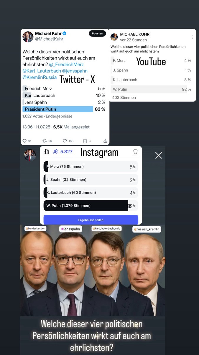 MichaelKuhr's tweet image. Meine Frage war provokant – bewusst. Die wahre #Bedrohung kommt nicht von außen. Sie liegt längst neben uns im Bett. Die Reaktionen auf drei Social-Media-Plattformen sprechen Bände: Viele trauen einem ausländischen Präsidenten mehr Ehrlichkeit zu als den eigenen Politikern. Ein…