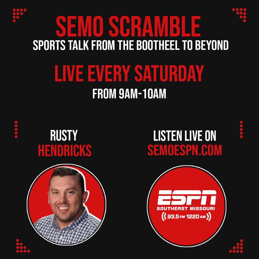 SEMOESPN's tweet image. SEMO Scramble July 12👇
SEMOESPN.com/podcast
- @Cardinals drop opener to Braves
- Interview with @KareemSSN (15:25 min mark) chat about MLB Draft & #Cards Farms System
- JJ Wetherholdt, JD Drew, Stan Musial, @CapeCatfish, MLB All-star game, @StLouisBlues