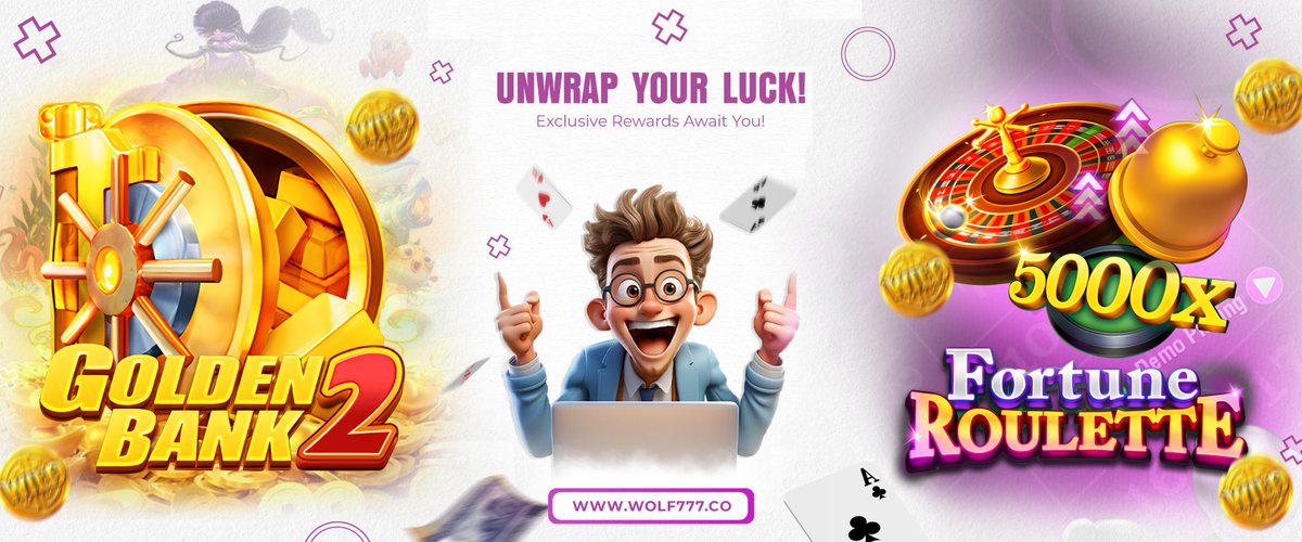 Join now and unwrap your luck with thrilling games, surprise rewards, and nonstop excitement! Every play brings a new chance to win big. Don’t wait—your lucky streak starts here!

#wolf777exchange #goldenbank2 #slotsfun #unwrapyourluck #gamingfun #fortuneroulette #spinandwin