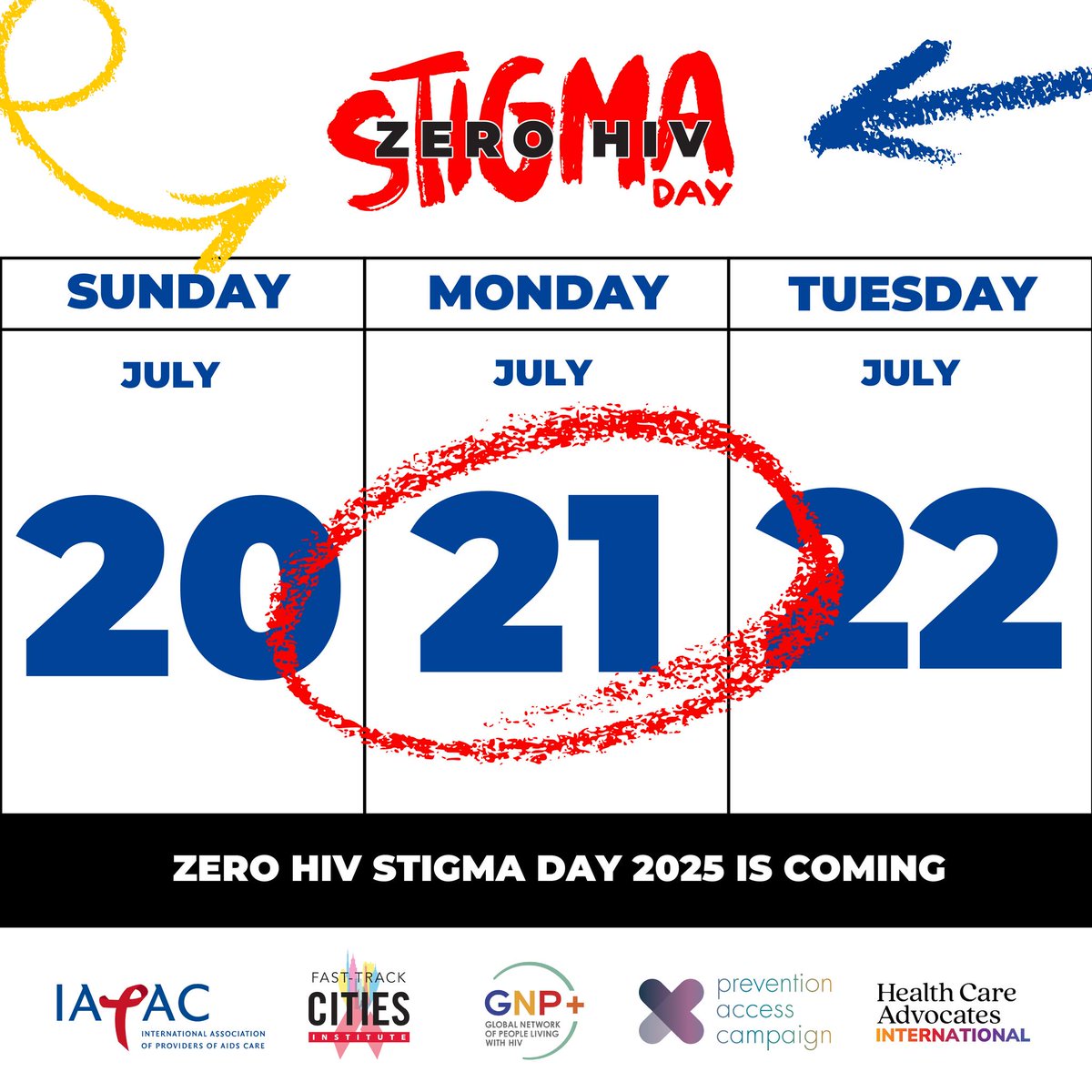 PghCHR's tweet image. Zero HIV Stigma Day 2025 is Coming, July 21st