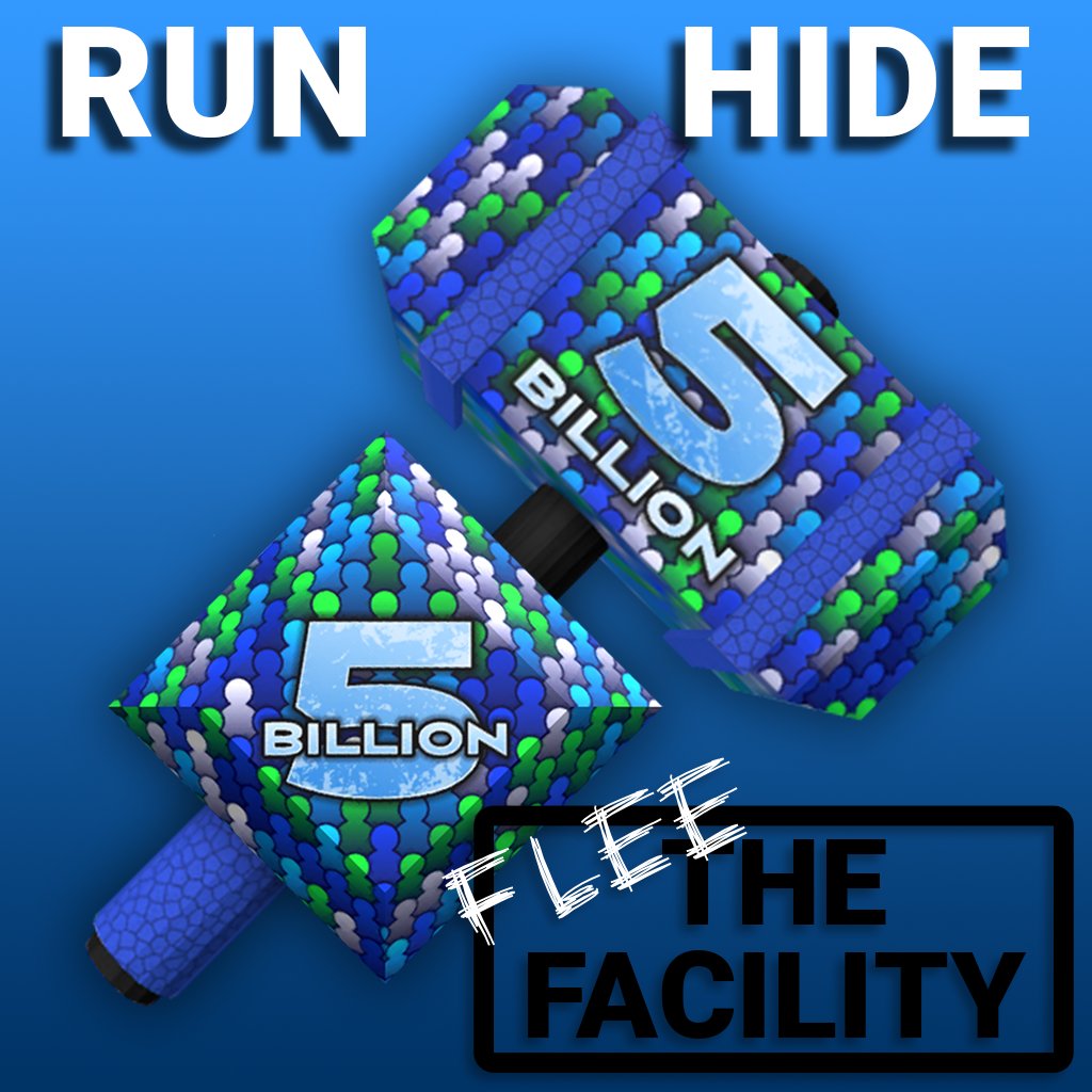 After 8 years, this morning Flee the Facility hit 5 BILLION VISITS!!! making it the 27th Roblox game to reach that goal!

The team is still working on the 8th anniversary update, but in the mean time you can get this new bundle to celebrate.