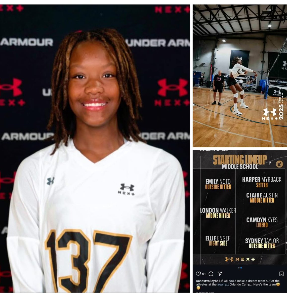 Almost done with Camps before School and Club Season!!!! Star in the Making!!!! #volleyballgirl #MiddleHitter