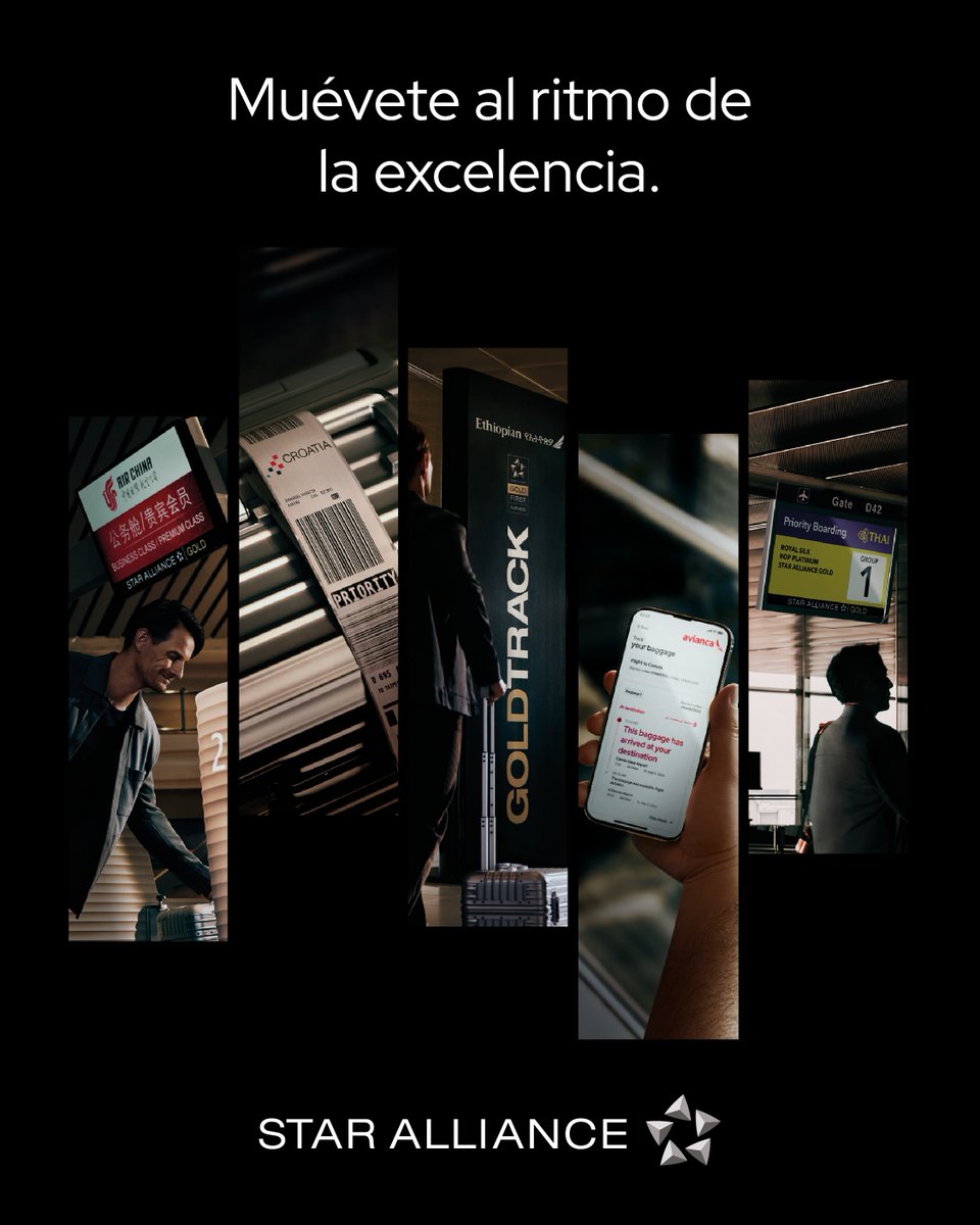 avianca centroamérica (@aviancacam) on Twitter photo Desde la reserva hasta el check-in, desde el acceso a las salas VIP hasta la lealtad, cada momento se conecta con un propósito común y un ritmo constante, entre aerolíneas y aeropuertos.
Así es como <a href="/staralliance/">Star Alliance</a> crea viajes sin esfuerzo que fluyen al Ritmo de la Excelencia: Desde la reserva hasta el check-in, desde el acceso a las salas VIP hasta la lealtad, cada momento se conecta con un propósito común y un ritmo constante, entre aerolíneas y aeropuertos.
Así es como <a href="/staralliance/">Star Alliance</a> crea viajes sin esfuerzo que fluyen al Ritmo de la Excelencia: