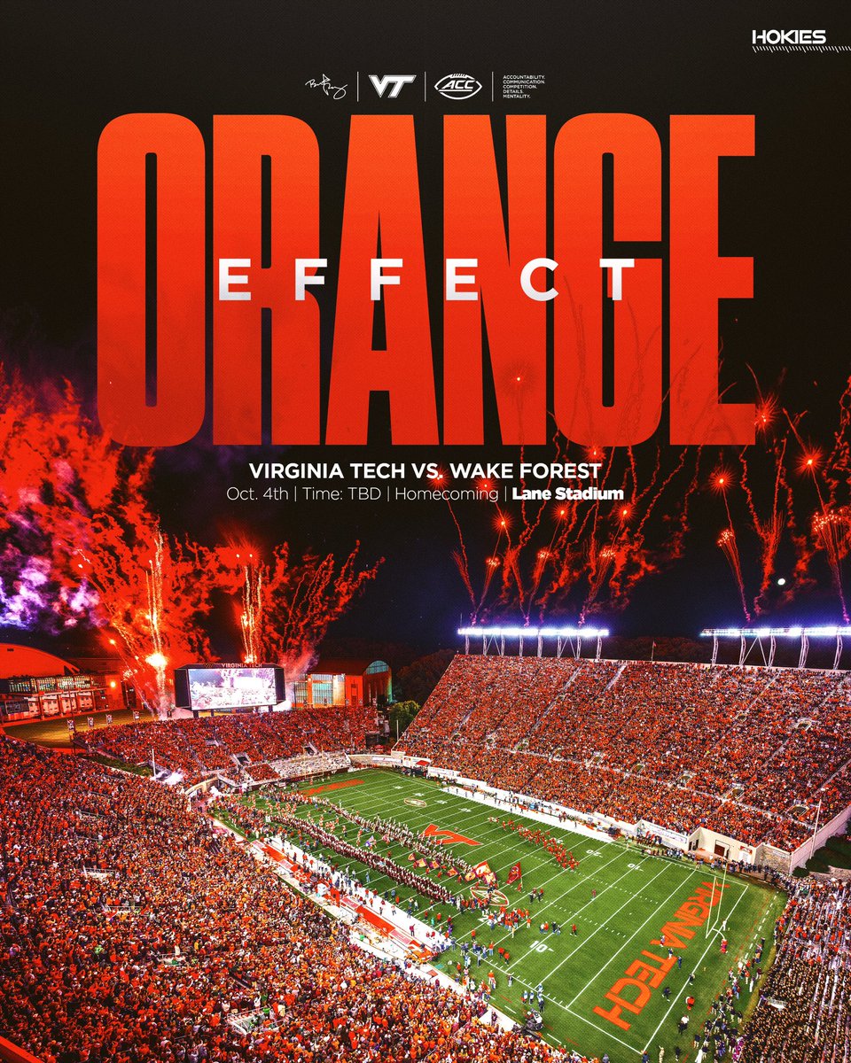 HokiesFB's tweet image. Suit up in orange and bring the noise βΌοΈ π¦
#ThisIsHome | #TeamOverMe
