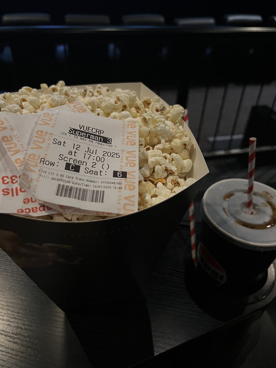 #TeamSweet <a href="/vuecinemas/">Vue</a> 

<a href="/Superman/">Superman</a> <a href="/JamesGunn/">James Gunn</a> 👀👌🏽