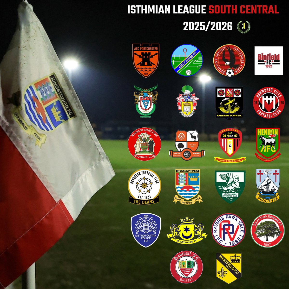 Just under a month to go until our Isthmian League South Central 2025/26 season begins 🔜🔴⚪