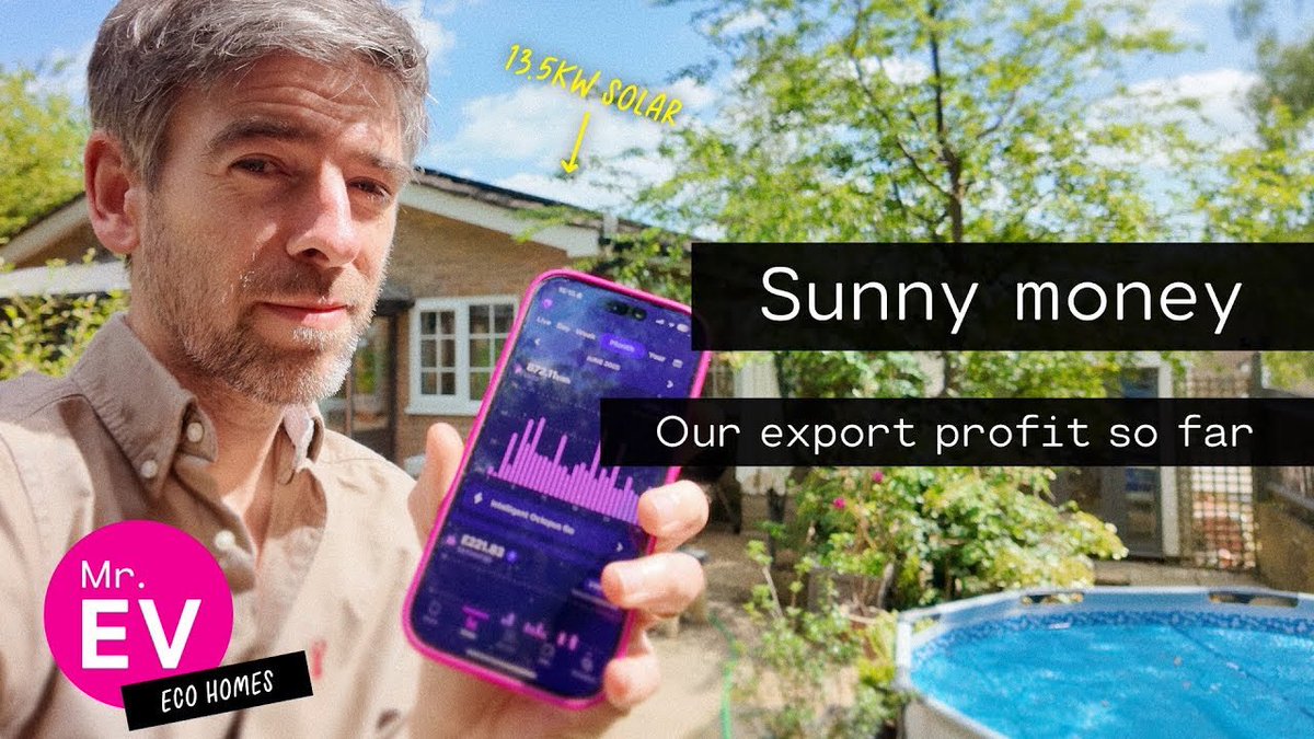 tillathenun's tweet image. Installed by @heatableUK back in April, our solar panels and battery have turned us into a mini power station. But here’s the real question: how much profit have we made from exporting energy? Wish we’d done this ages ago! ☀️
youtu.be/9neBv6aZI2U 👀
