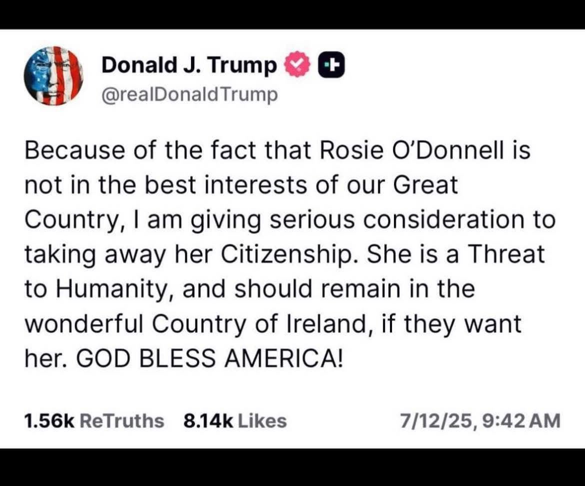 BraddrofliT's tweet image. This shit is exactly why Trump will ALWAYS be ranked as the worst president our country has ever had.
REAL. PRESIDENTS. DO. NOT. ACT. THIS. WAY.
(And multiple news outlets have confirmed this as a real Truth Social post)