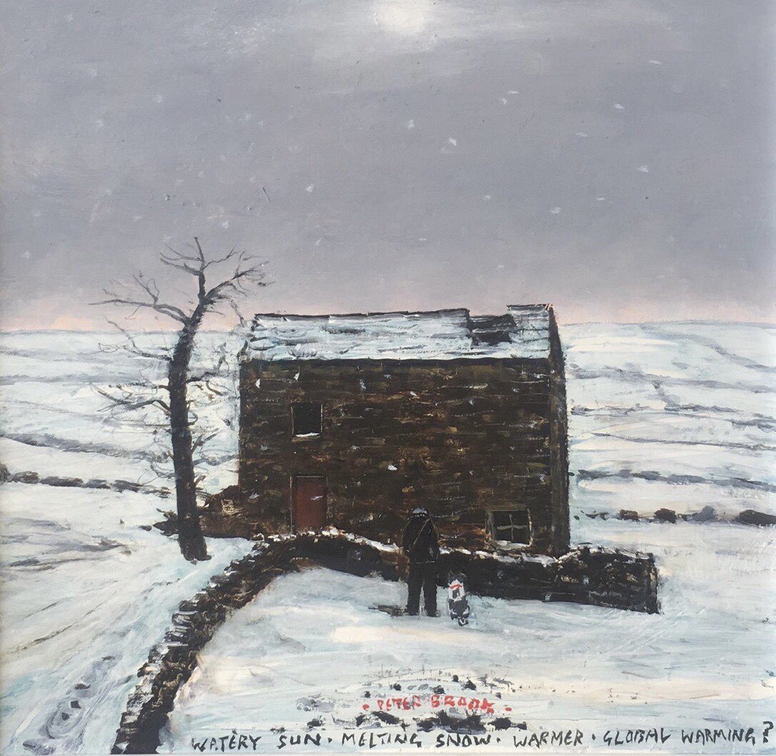 PennineThe's tweet image. With temperatures soaring in the third official heat wave of the year inevitably there’s lots of talk about long-term climate change. In ‘Watery Sun - Melting Snow - Warmer - Global Warming?’ Peter Brook, always an inveterate winter weather watcher, poses a similar question.