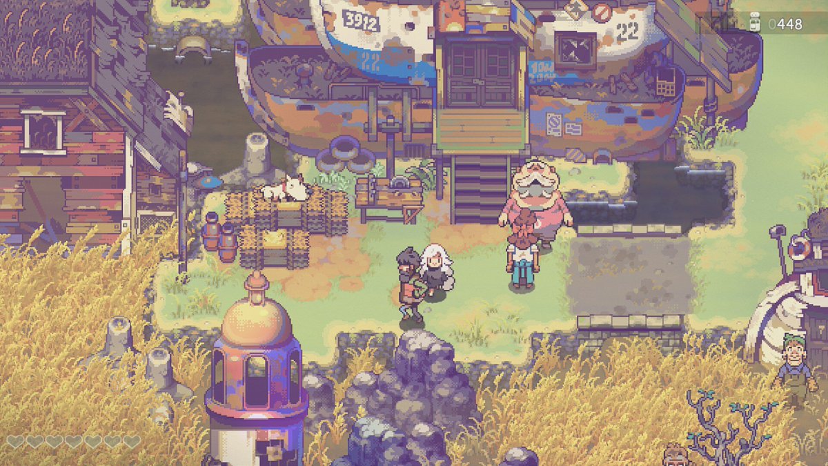 MahezaZi's tweet image. The visuals are absolutely beautiful in the Eastward Game.
#pixelart #eastward