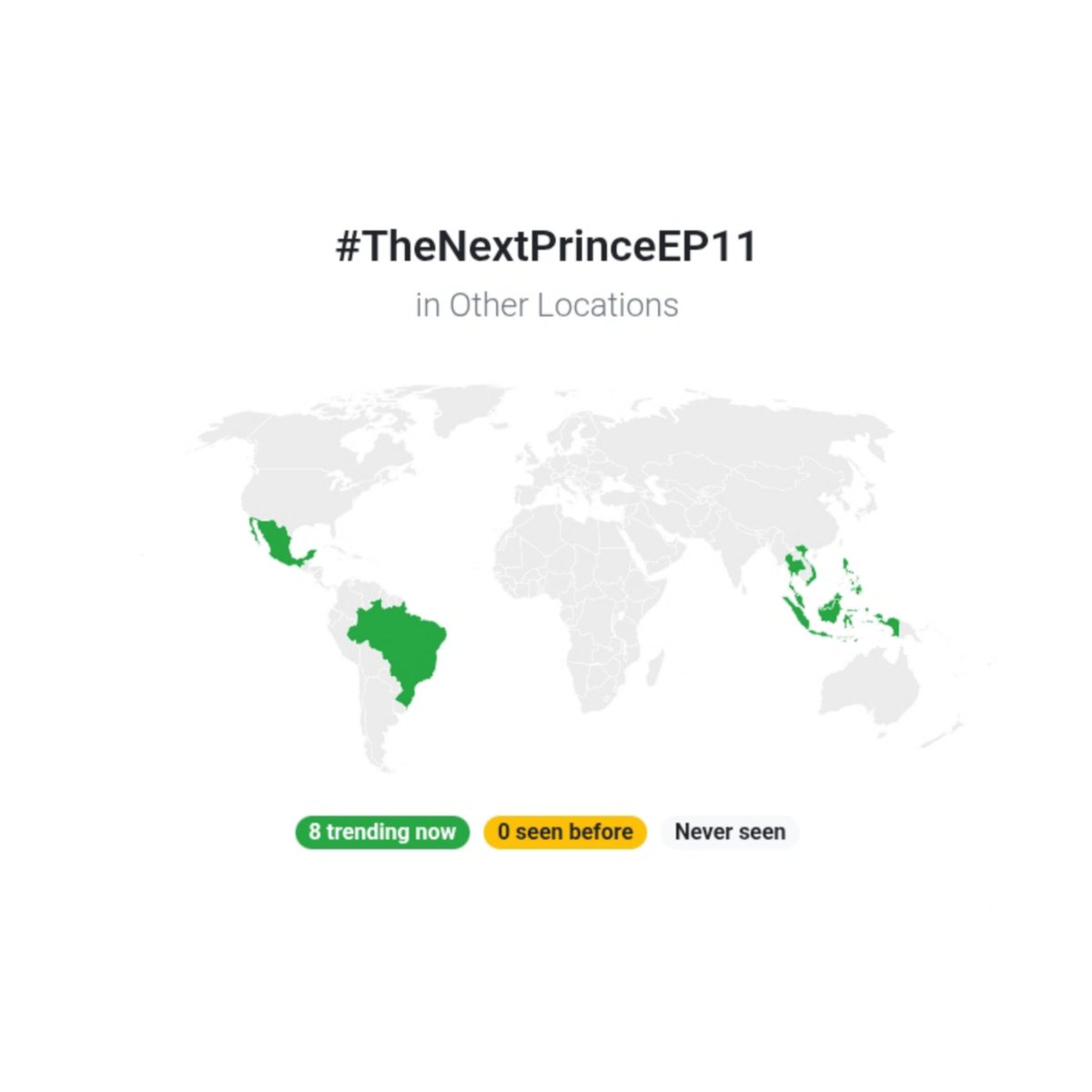 #TheNextPrinceEP11 is trending topic in 7 countries and Worldwide on X! ❤️‍🔥❤️‍🔥

ROYAL ROUND ONE
#ZeeNuNew