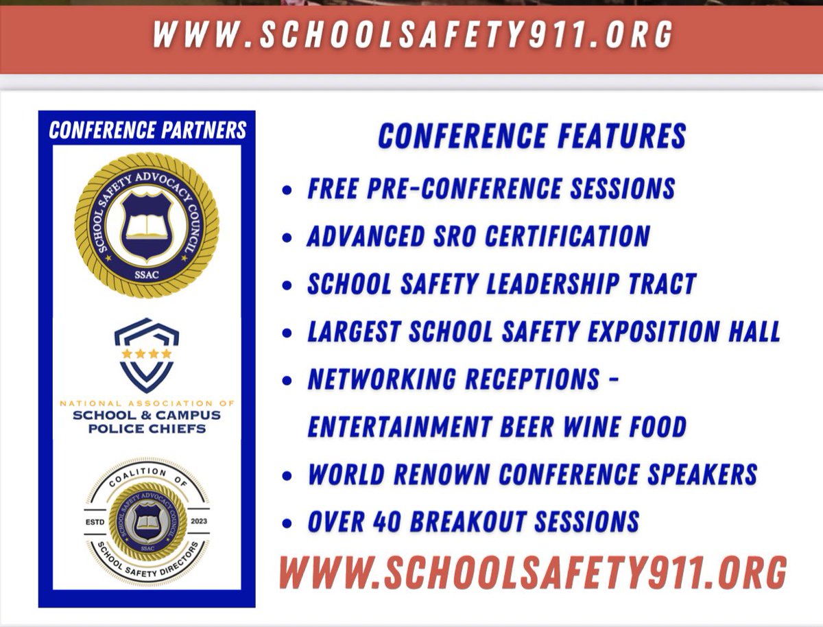 Save the Date - 22nd Annual National School Safety Conference 2026 #Orlando FL