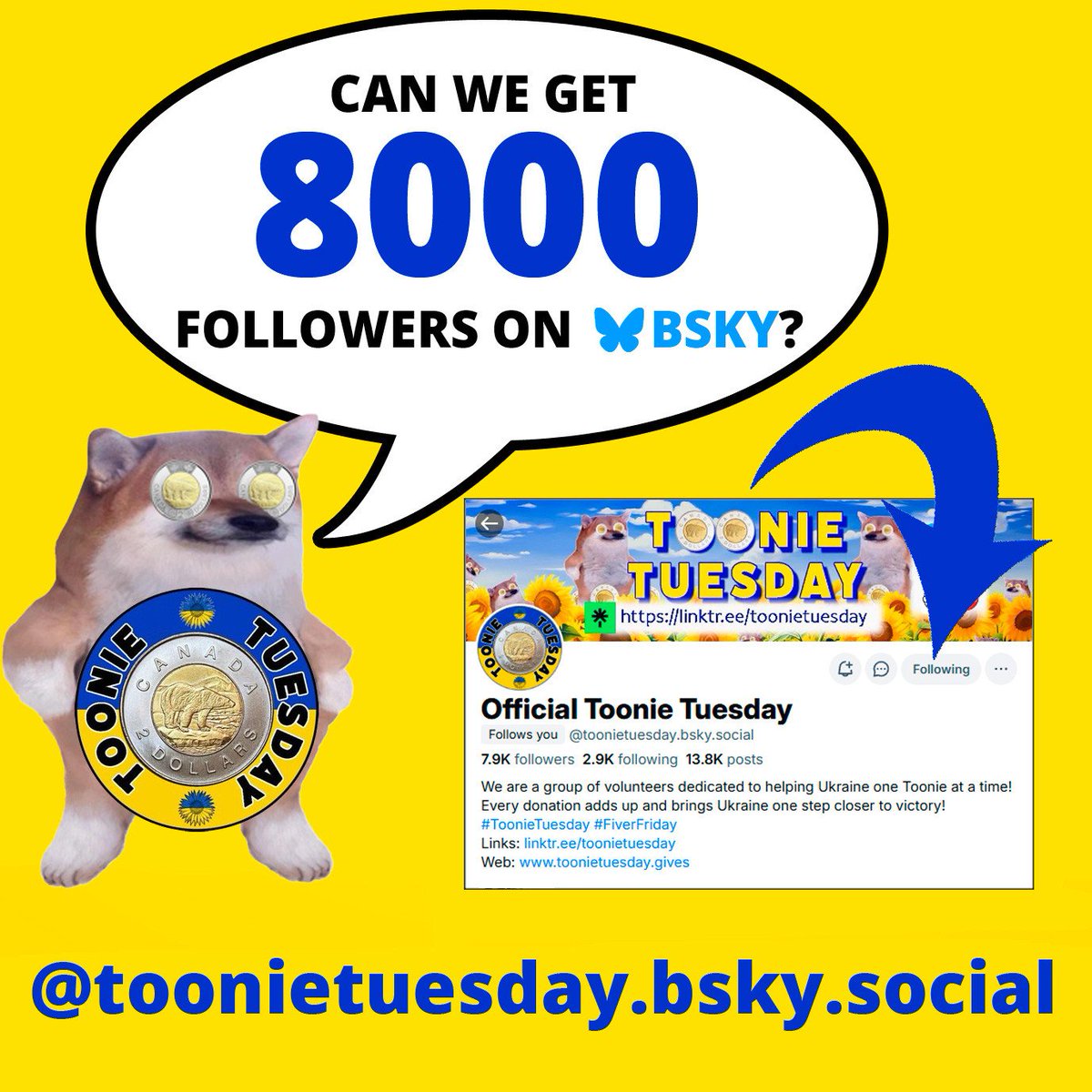 Tooniacs, we have 𝟳,𝟵𝟲𝟲 𝗳𝗼𝗹𝗹𝗼𝘄𝗲𝗿𝘀 over where the sky is blue🦋, can we get to 𝟴,𝟬𝟬𝟬 before Tuesday??  Profile is below in post, don't forget that you can turn on notifications🔔 from profiles now there now too! THANK YOU ALL!
PS Do not forget to follow us here