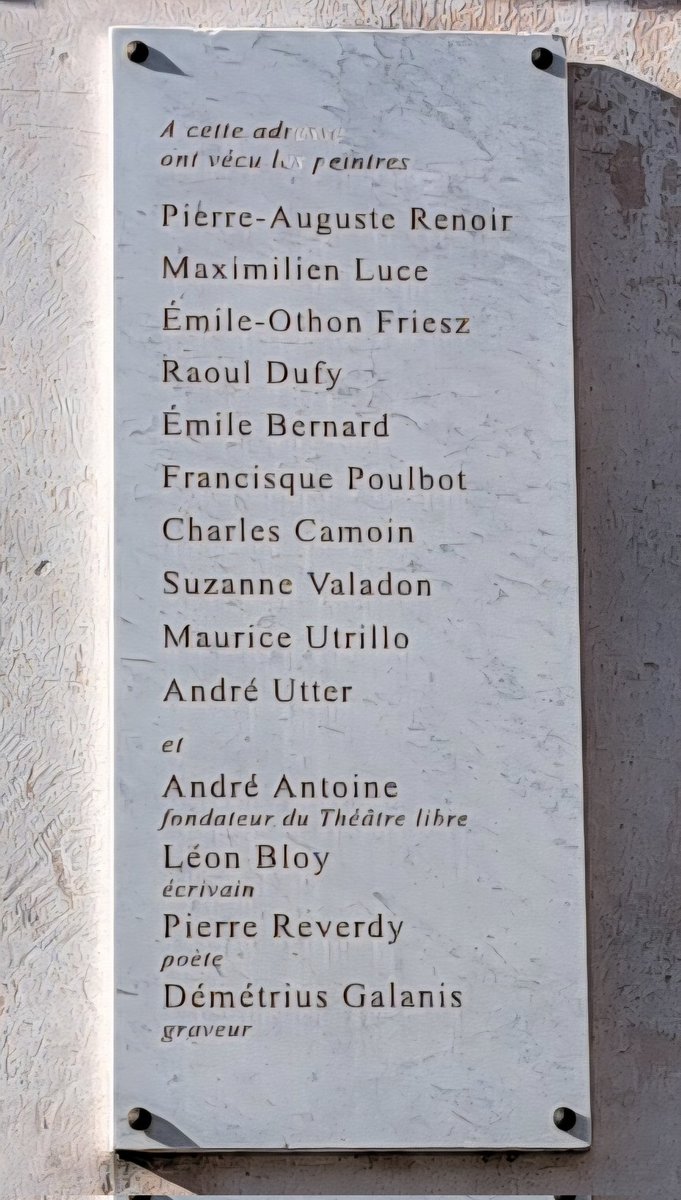 Il s'agit de Léon Bloy, qui a vécu au 12 rue Cortot, où se trouve désormais le Musée de Montmartre.