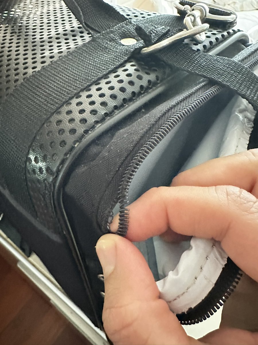 rip my gym bag. survived for 15+ years.
