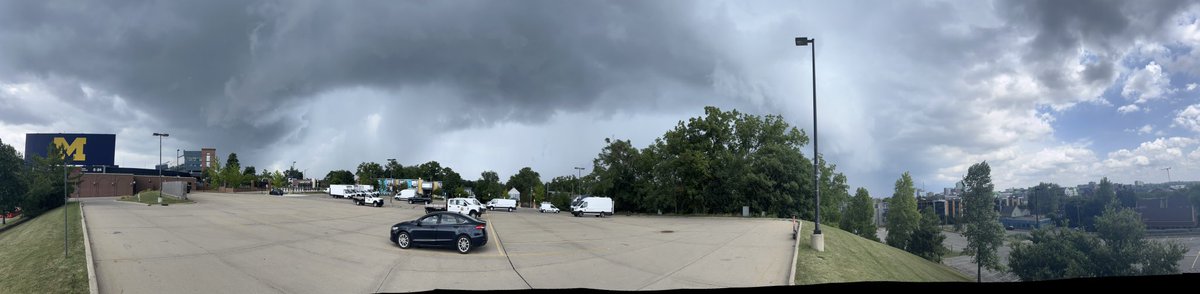 Storm rolling into Ann Arbor #MIwx