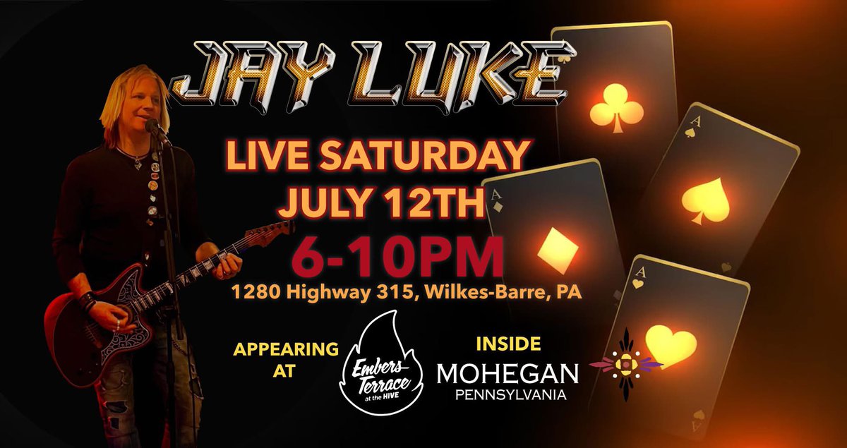 TONIGHT 6-10 PM at <a href="/MoheganPA/">Mohegan Pennsylvania</a> Casino in Wilkes Barre on the Embers Terrace patio. Come hang out, enjoy some drinks, great food, play some games (indoor and outdoor) or just chill by the firepits and enjoy some music. #nepa #casino #livemusic #music #mohegan