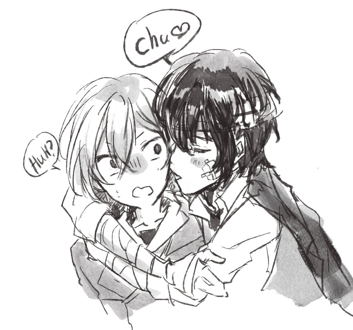 Cly0312's tweet image. Dazai X Chuya 15 years old
#DaChuu #太中