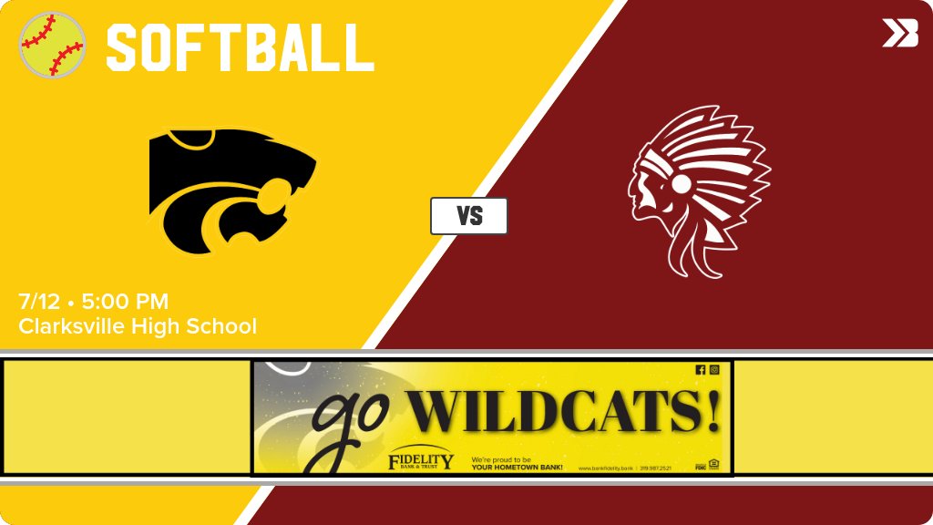 Softball (Varsity) Game Day! - Check out the event preview for the The Janesville Wildcats vs The Clarksville Indians. It starts at 5:00 PM and is at Clarksville High School. gobound.com/ia/ighsau/soft…