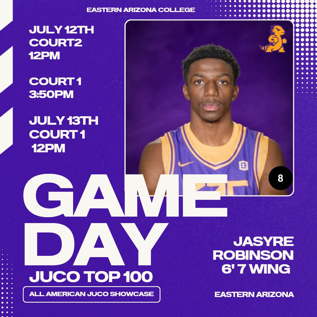 ATL come check out 1 of the country's top Juco Players <a href="/ea_mbb/">Eastern Arizona Basketball</a> 6'7 wing <a href="/jasyre2/">jasyre</a> Today &amp; Tomorrow at the #jucoallamericanshowcase